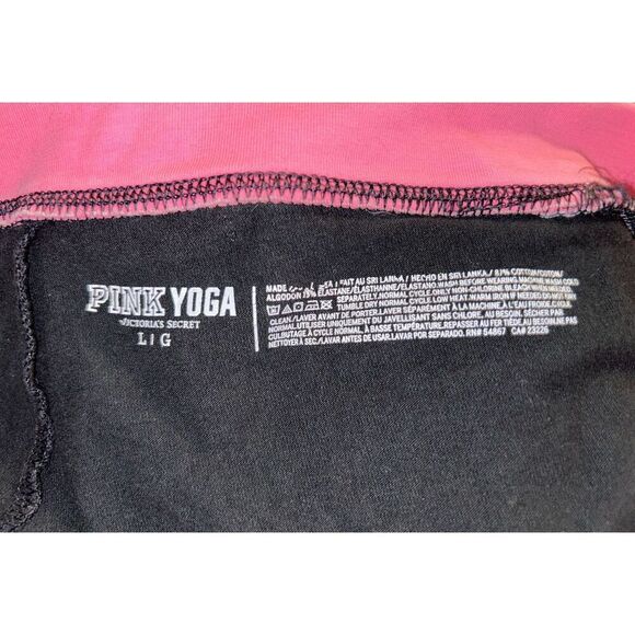 Victoria's Secret PINK Yoga Fold Over Waist Pants Size L - Picture 3 of 3